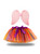 Girls Colorful Tulle Angel Wing Tutu Skirt