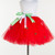 Red Princess Round Bow Girls Skirt