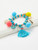 Pom Pom & Tassel Decorated Beaded Elastic Bracelet