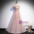 Pink Tulle Sequins Off the Shoulder Prom Dress
