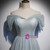 Light Blue Sequins Off the Shoulder Prom Dress