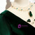 Dark Green Velvet Short Sleeve Open Back Beading Prom Dress