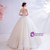  In Stock:Ship in 48 Hours Ivory White Ball Gown V-neck Beading Wedding Dress