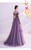  In Stock:Ship in 48 Hours Purple Tulle Off the Shoulder Pleats Prom Dress