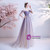 In Stock:Ship in 48 Hours Purple Tulle Pleats Beading Prom Dress