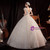 In Stock:Ship in 48 Hours Ivory White Ball Gown Sequins V-neck Wedidng Dress