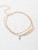 Leaf Shaped Beaded Detail Chain Bangle/Anklet