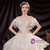 In Stock:Ship in 48 Hours White Tulle Off the Shoulder Wedding Dress