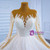 Luxury White Tulle Sequins Long Sleeve Wedding Dress