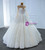 White Tulle High Neck Long Sleeve Pearls Wedding Dress