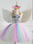 Silver Sequined Girls' Party Tutu Dress 