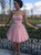 Simple Sweetheart Pink Mini Dress with Sashes