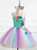 Girls Unicorn Tulle Costume Princess Tutu Skirt 