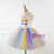 Girls Unicorn Tulle Sequins Tutu Dress