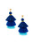 Two Tone Layered Tassel Drop Earrings