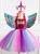 Unicorn Custom Tulle Tutu Dress With Wing