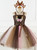 Cartoon Elk Flower Tutu Girls Princess Dress