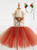 Christmas Elk Handmade Mesh Tutu Party Dress