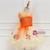 Girls Orange Tulle Tutu Dress