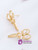 Gold Scissors Shaped Stud Earrings