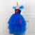 Blue Tulle Love Girl Party Dress