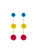 Multi Pom Pom Drop Earrings