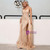 In Stock:Ship in 48 Hours Gold Sequins Spaghetti Straps Party Dress