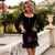 In Stock:Ship in 48 Hours Black Velvet Long Sleeve Party Dressl