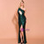 In Stock:Ship in 48 Hours Green Sequins Cut Out Party Dress