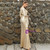 In Stock:Ship in 48 Hours Gold Sequins V-neck Bat Sleeve Party Dress