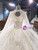 Ivory Tulle Seuqins Strapless Beading Wedding Dress With Shawl