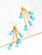 Mini Tassel Chain Design Drop Earrings