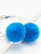 Contrast Pom Pom Hoop Earrings