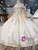 Champagne Ball Gown Sequins Appliques Flower Girl Dress