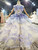 Champagne Purple Tulle Embrodiery Appliques Flower Girl Dress