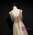 Champagne Tulle Hand Work Beading Long Prom Dress