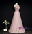 Pink Tulle Strapless Beading Formal Prom Dress