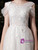 White Tulle Pleats Pearls Butterfly Appliques Wedding Dress