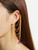 Rhinestone Detail Chain Ear Cuff 1pc