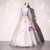 Gray Ball Gown Tulle V-neck Long Sleeve Quinceanera Dress