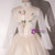 Champagne Tulle Long Sleeve Appliques Quinceanera Dress