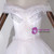 White Tulle Off the Shoulder Appliques Beading Quinceanera Dress