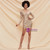 In Stock:Ship in 48 Hours Gold Sequins V-neck Mini Party Dress