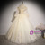 Champagne Tulle Short Sleeve Appliques Quinceanera Dress