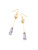 Geometric Marble Design Drop Earrings