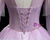 Light Purple Tulle Long Sleeve Appliques Pleats Feather Quinceanera Dress