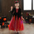 Red Tulle Long Sleeve Sequins Victorian Antonietta Dress