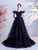 In Stock:Ship in 48 Hours Black Tulle Tiers Prom Dress