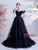 In Stock:Ship in 48 Hours Black Tulle Tiers Prom Dress