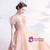 In Stock:Ship in 48 hours Orange Pink Tulle Sequins Prom Dress